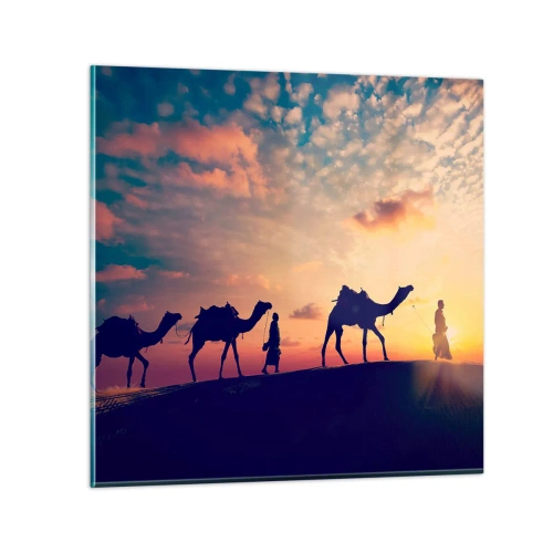 Glastavla - Bild på glas - Orientens hemliga ande - 30x30 cm