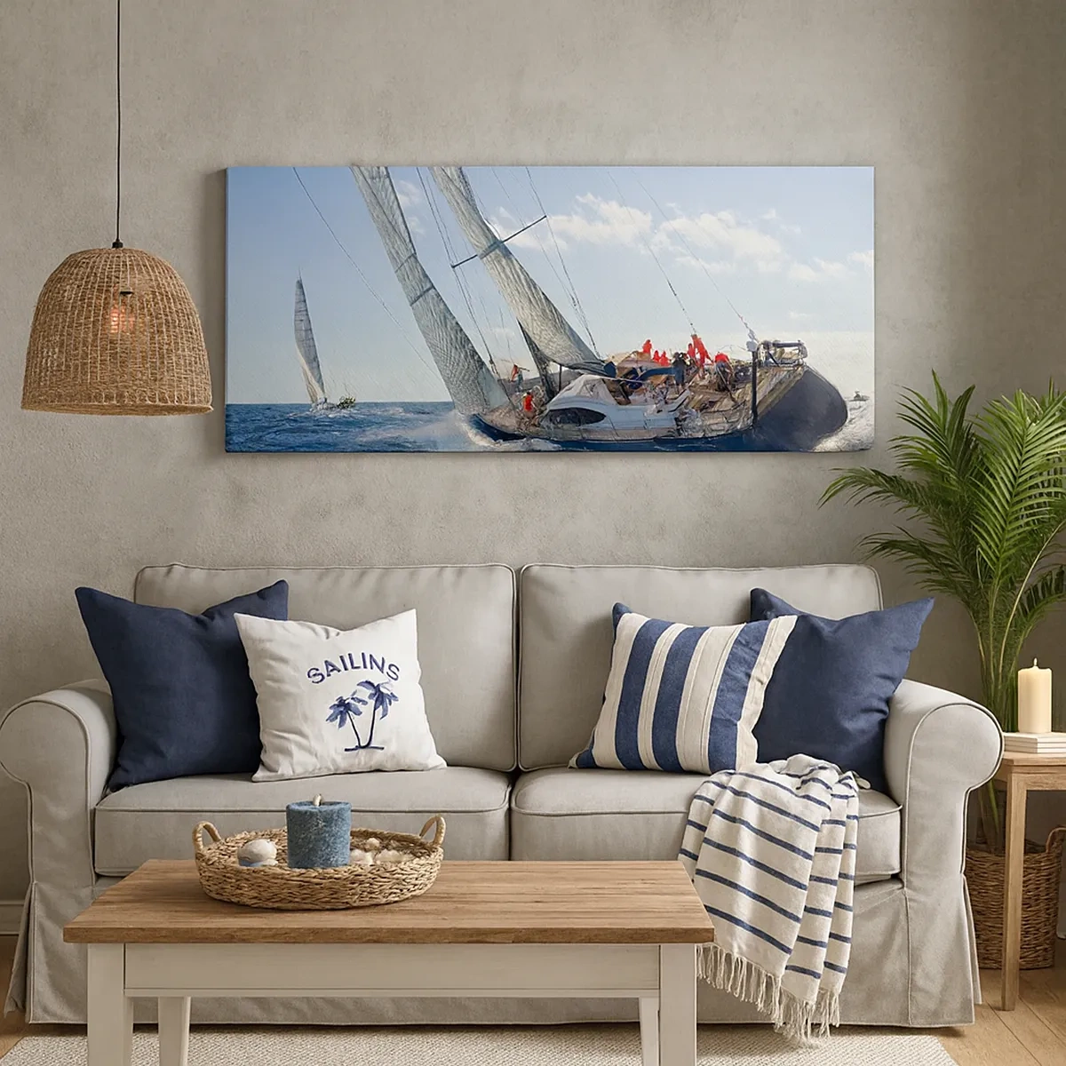 Canvastavla - Bild på duk - Låt bättre vinna - 30x30 cm