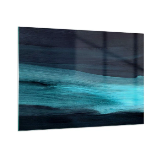 Glastavla - Bild på glas - Flyt med strömmen - 100x70 cm