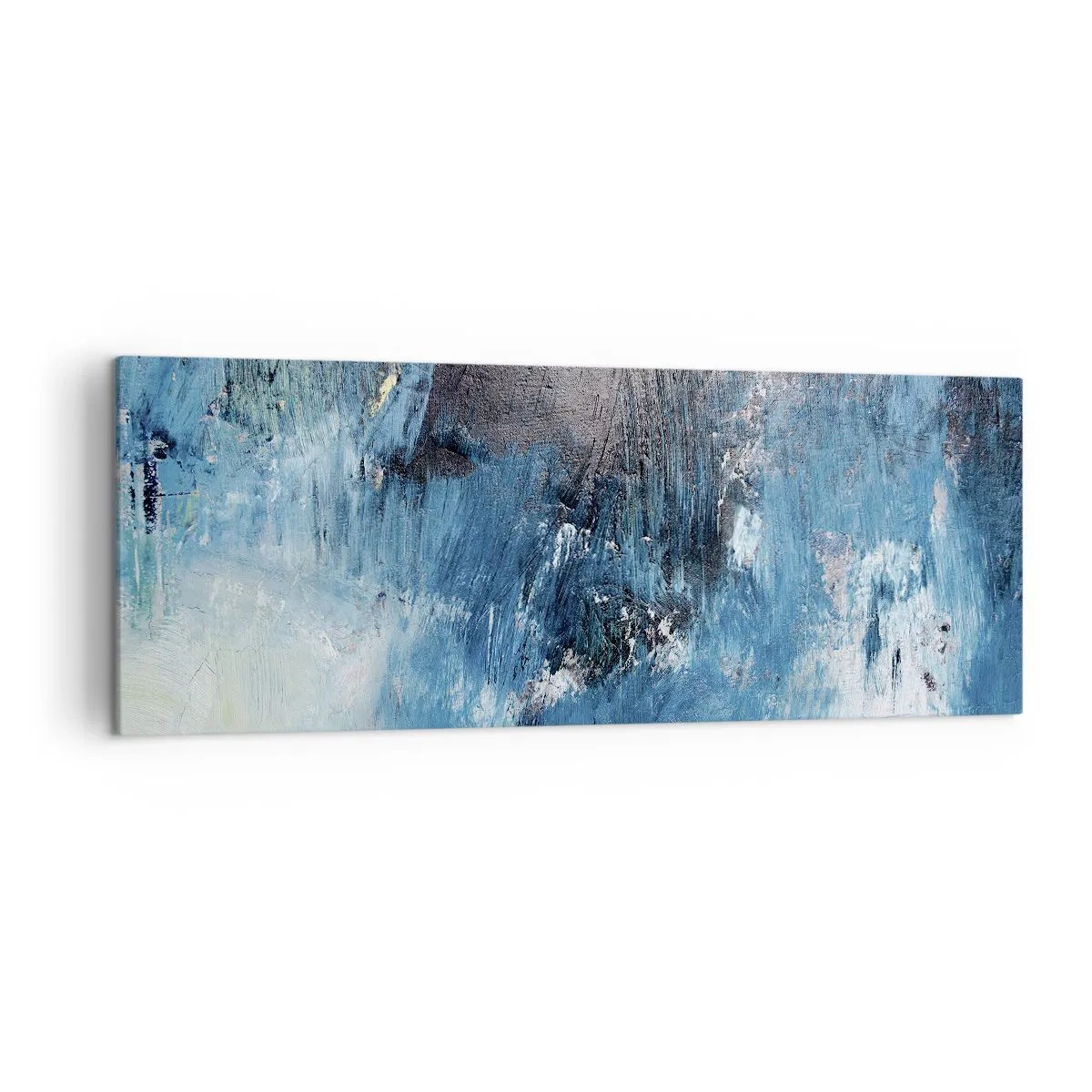 Canvastavla - Bild på duk - Blå rapsodi - 140x50 cm