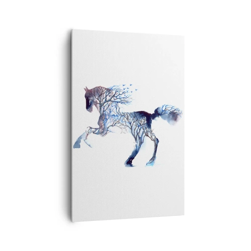 Canvastavla - Bild på duk - Som om skogen rört sig - 80x120 cm