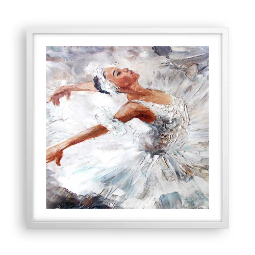 Affisch i vit ram - Fin och lätt som tyll - 50x50 cm