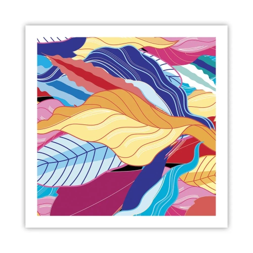 Affisch - Färgglad röra - 60x60 cm