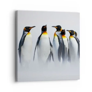 Canvastavla - Bild på duk - En träff i kvällsdräkter - 30x30 cm