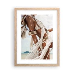 Affisch i ram av ljusek - Solens prästinna - 30x40 cm