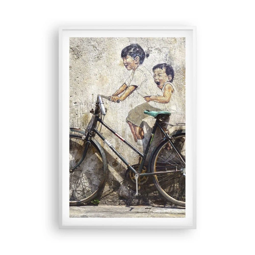 Affisch i vit ram - Sant eller falskt? - 61x91 cm