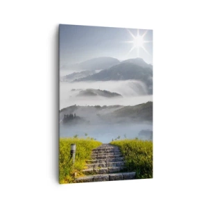 Canvastavla - Bild på duk - Upp mot molnen - 80x120 cm