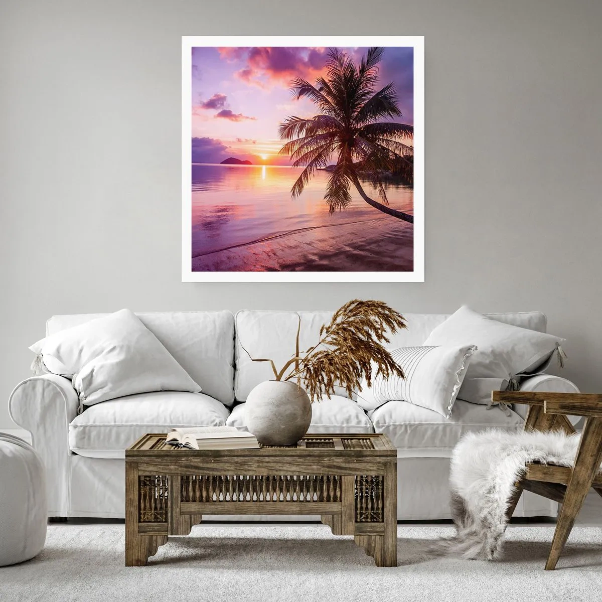 Affisch - Lugnt enda fram till horisonten - 60x60 cm