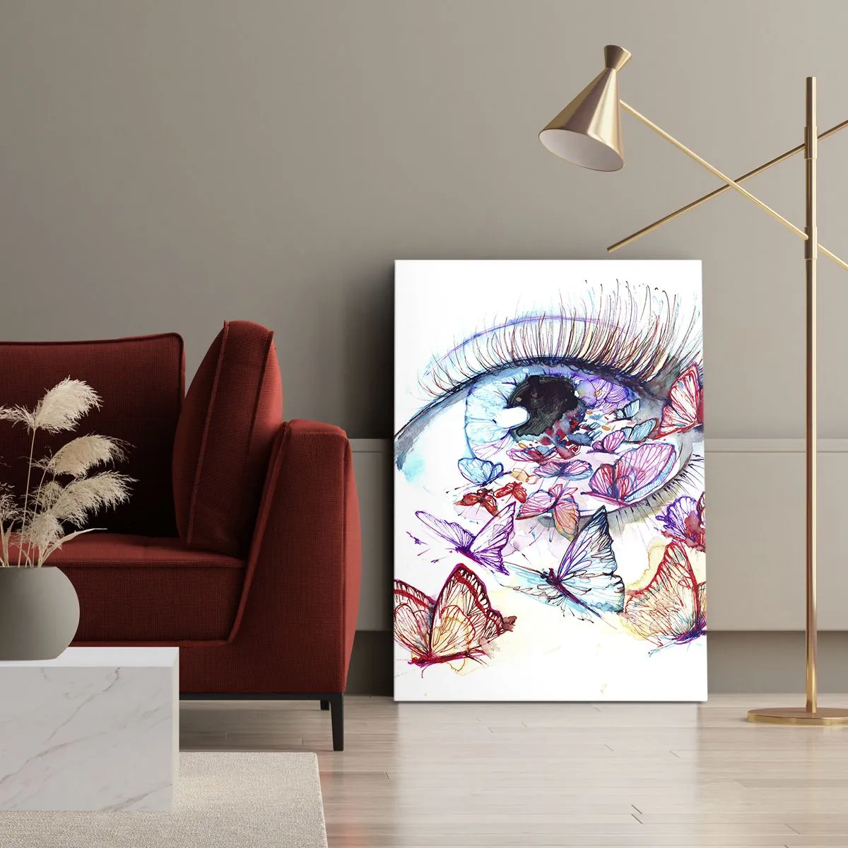 Canvastavla - Bild på duk - Ögonens sagolika charm - 50x70 cm