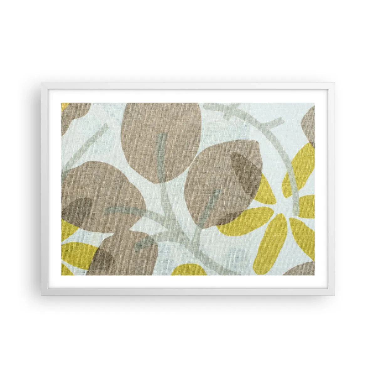 Affisch i vit ram - Komposition i solskenet - 70x50 cm
