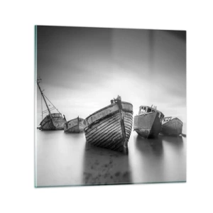 Glastavla - Bild på glas - Bara minnen... - 30x30 cm