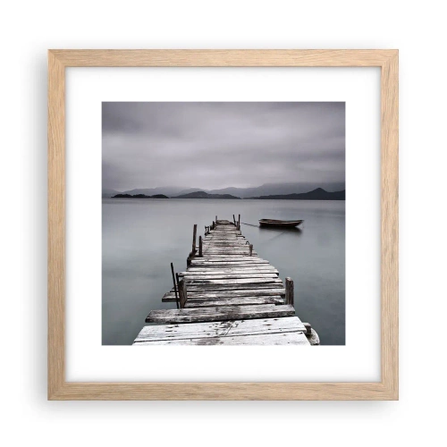 Affisch i ram av ljusek - Imorgon kan du ge dig iväg - 30x30 cm