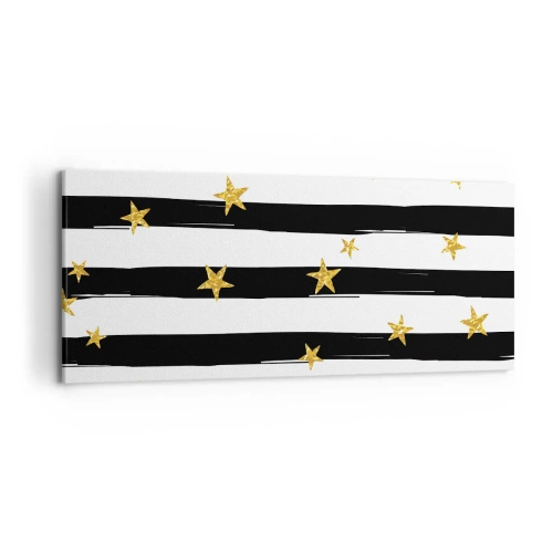 Canvastavla - Bild på duk - Alla är vi födda under lycklig stjärna - 120x50 cm