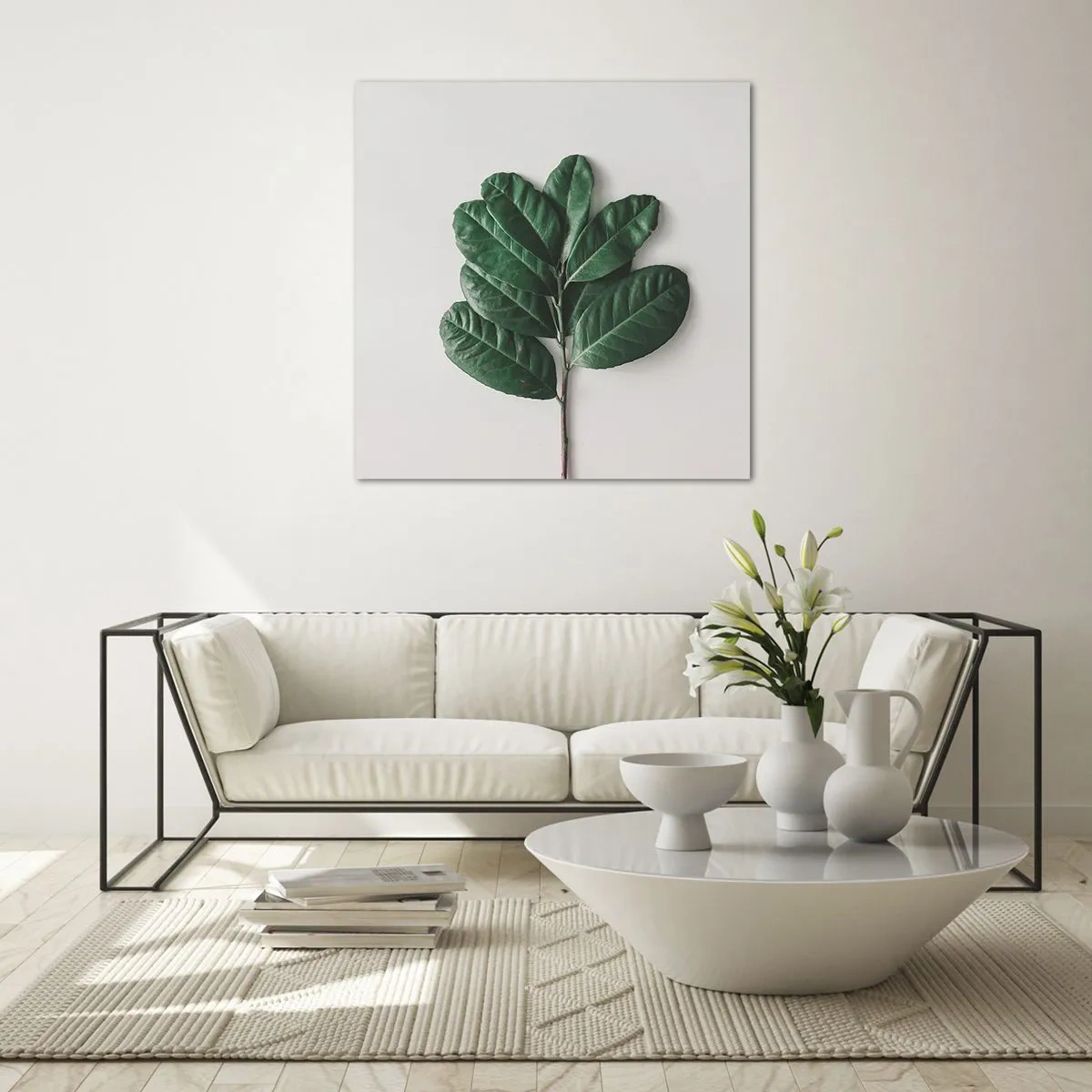 Glastavla - Bild på glas - Själva naturens bild - 70x70 cm