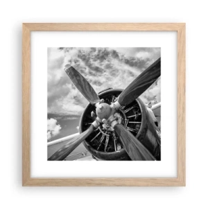 Affisch i ram av ljusek - Luftrummets härskare - 30x30 cm