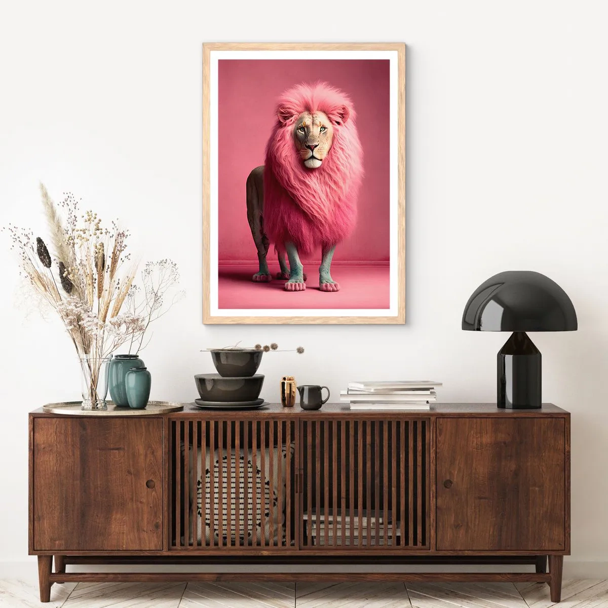 Affisch i ram av ljusek - Och du är inte längre rädd - 30x40 cm