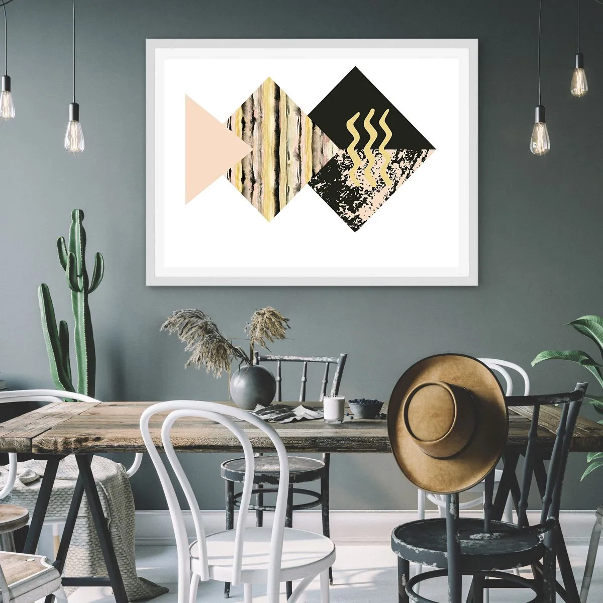 Affisch i vit ram - Inte så enkelt - 40x30 cm