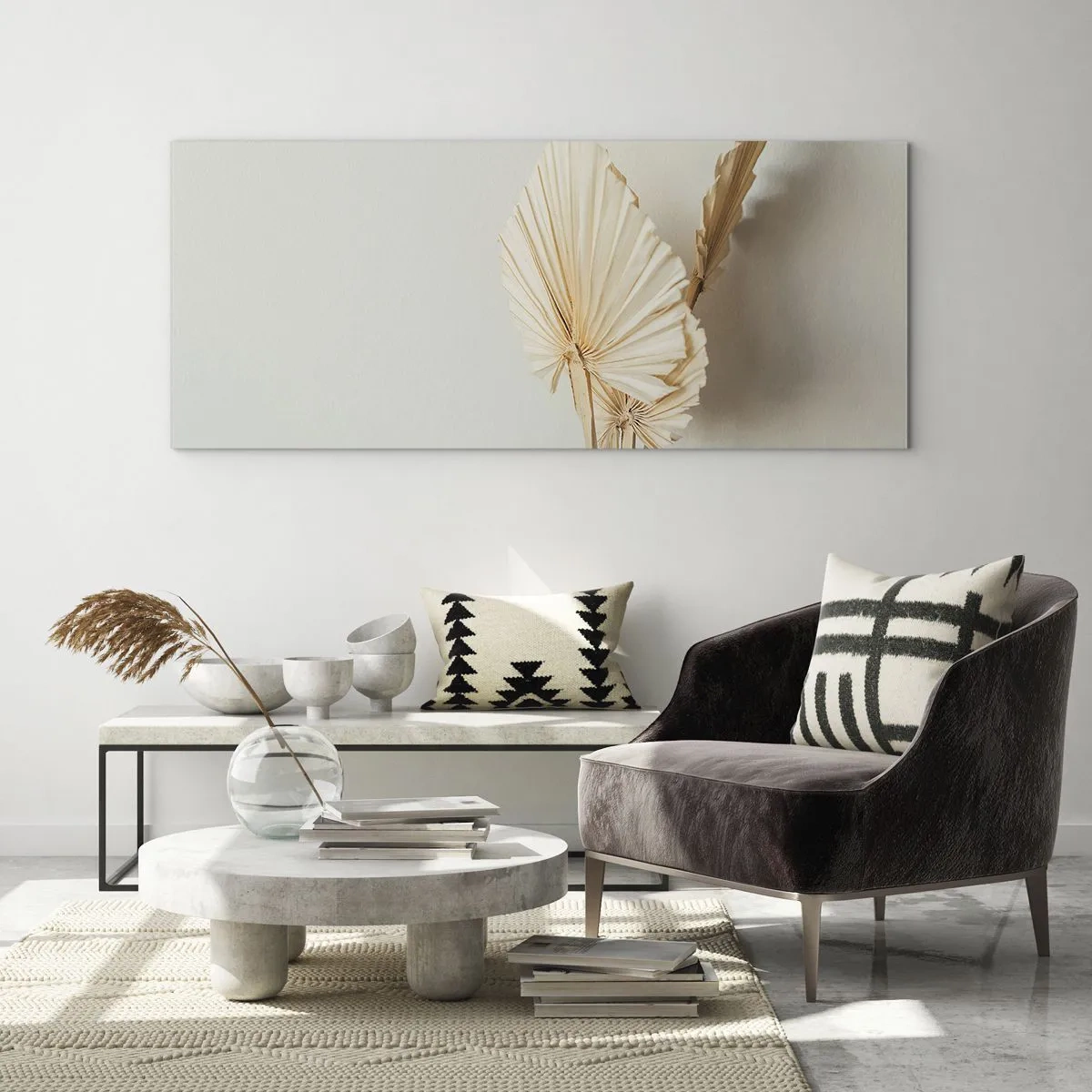 Glastavla - Bild på glas - När du behöver stillhet - 90x30 cm