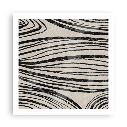Affisch - Stänk av linjer - 60x60 cm