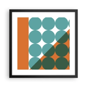 Affisch i svart ram - Uppåt och på diagonalen - 40x40 cm