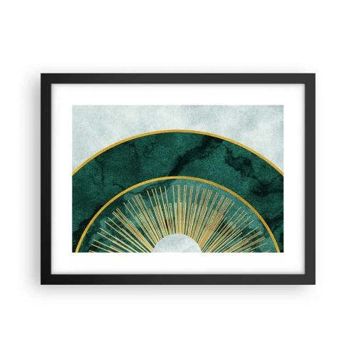 Affisch i svart ram - Ett annorlunda solsystem - 40x30 cm