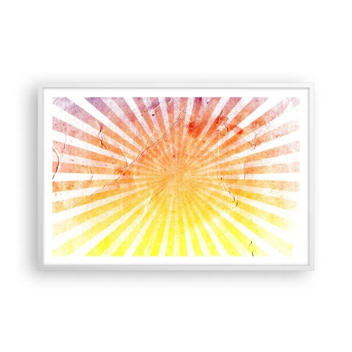 Affisch i vit ram - Solupp- och nedgångar - 91x61 cm