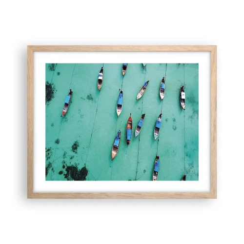 Affisch i ram av ljusek - Under en glad väntan - 50x40 cm