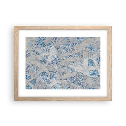 Affisch i ram av ljusek - I en gråblå labyrint - 40x30 cm
