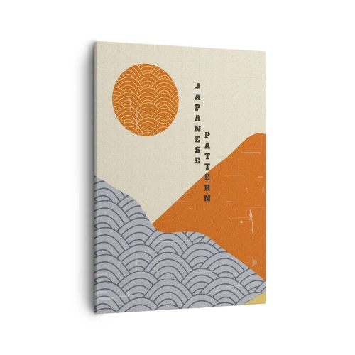 Canvastavla - Bild på duk - I den japanska andan - 50x70 cm