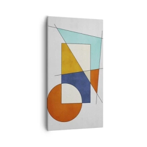Canvastavla - Bild på duk - Abstraktion: modernistiskt nöje - 55x100 cm