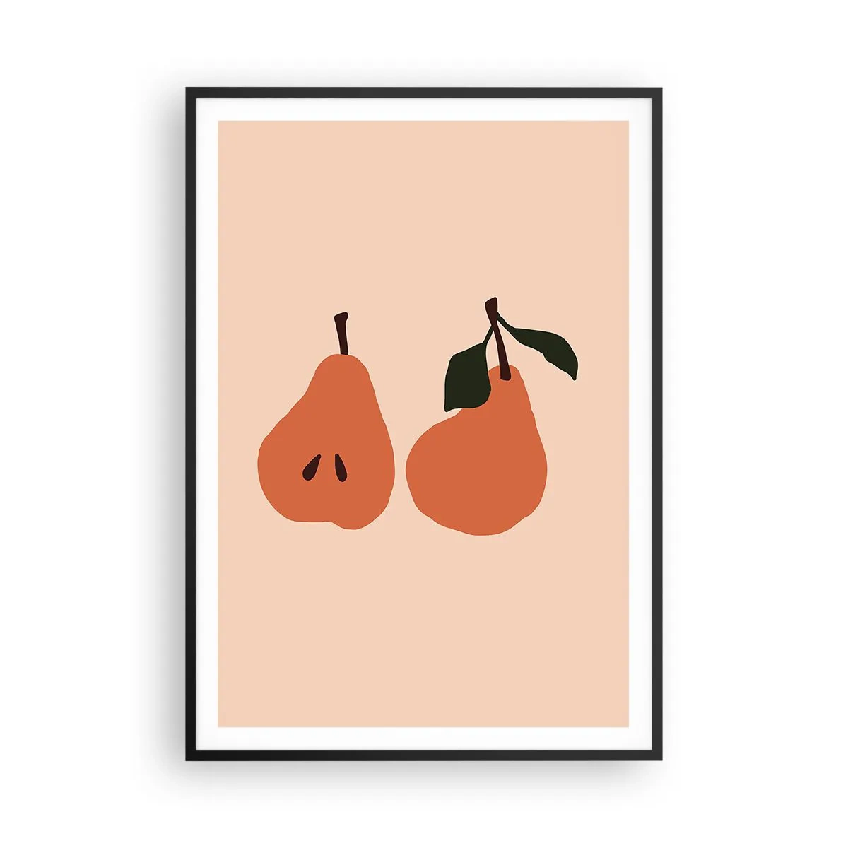 Affisch i svart ram - Bara sötma - 70x100 cm