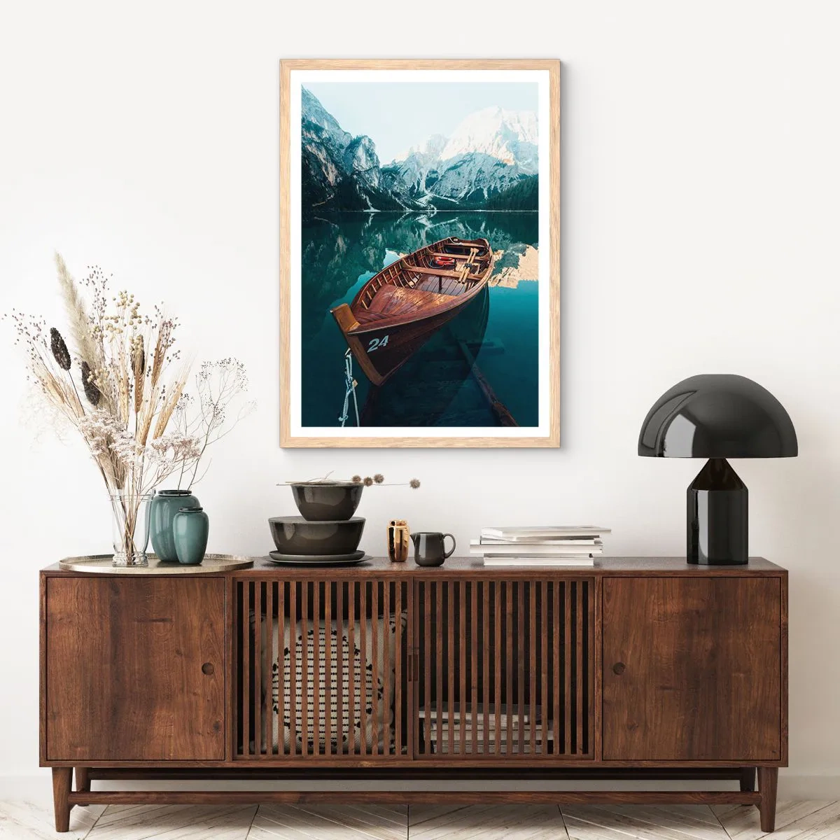 Affisch i ram av ljusek - Som målat på glas - 70x100 cm