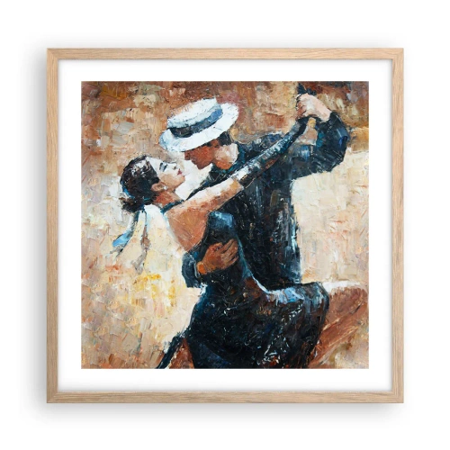 Affisch i ram av ljusek - A la Rudolf Valentino - 50x50 cm