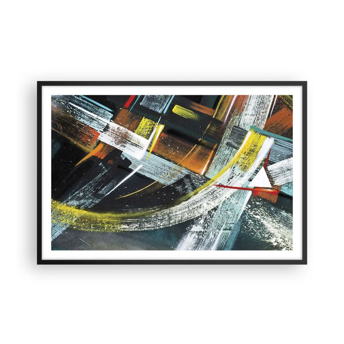 Affisch i svart ram - Rörelsens energi - 91x61 cm