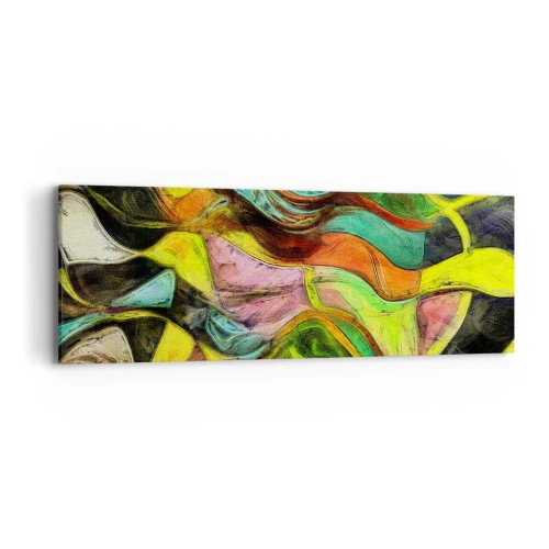 Canvastavla - Bild på duk - Rörelse är liv - 90x30 cm