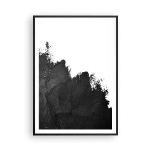 Affisch i svart ram - Element: jord - 70x100 cm