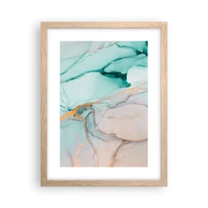 Affisch i ram av ljusek - Formernas och färgernas dans - 30x40 cm