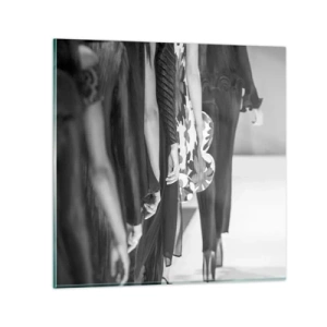 Glastavla - Bild på glas - En elegant parad - 30x30 cm