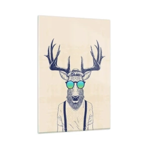 Glastavla - Bild på glas - Och vem väntade du på? - 80x120 cm