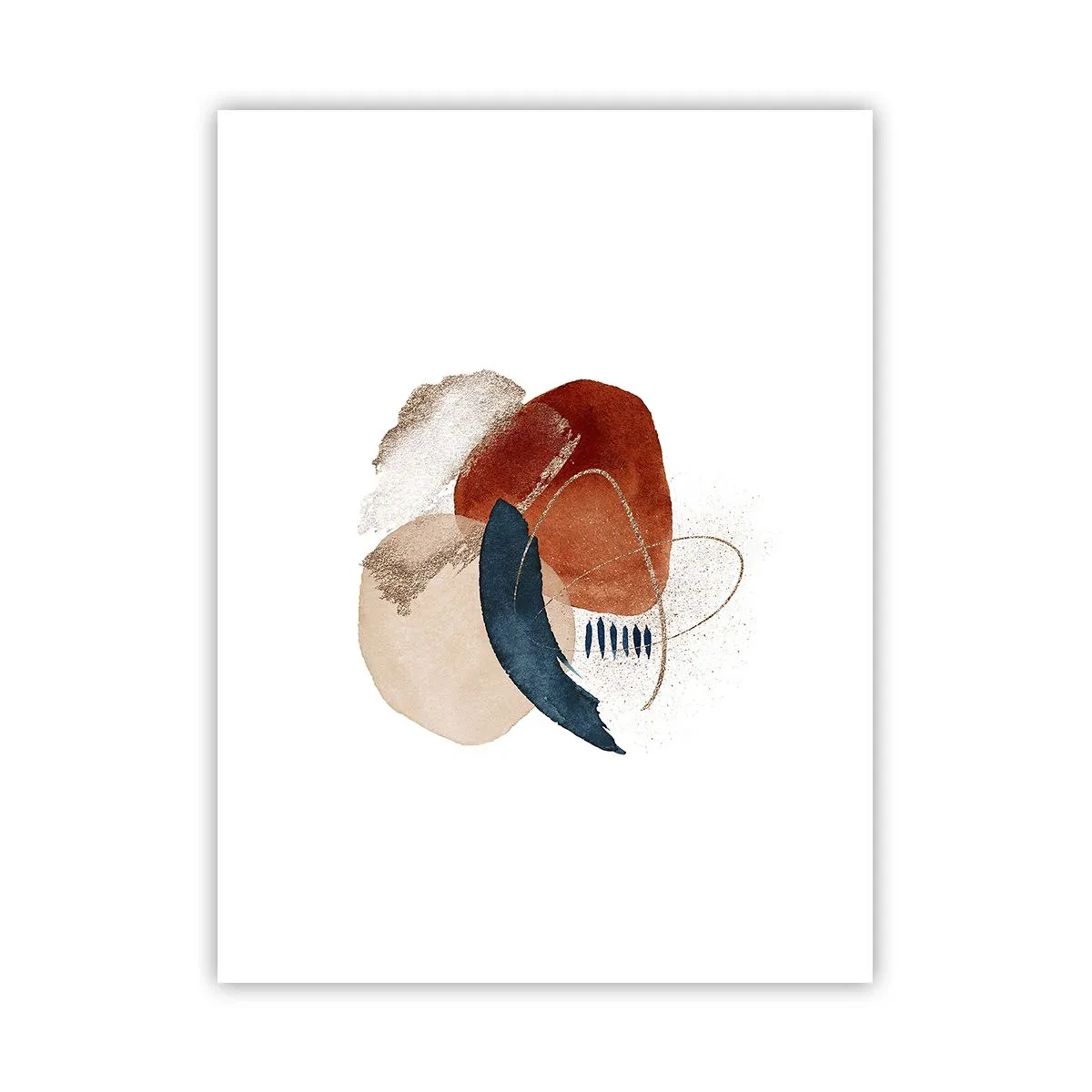 Affisch - Oval komposition - 30x40 cm