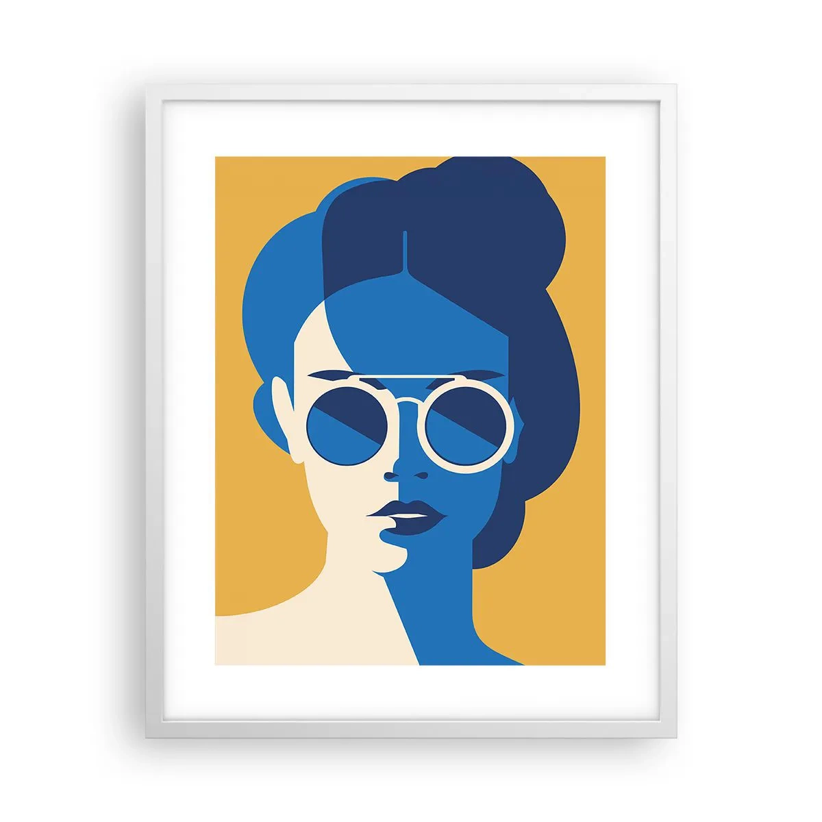 Affisch i vit ram - Semesterlook - 40x50 cm