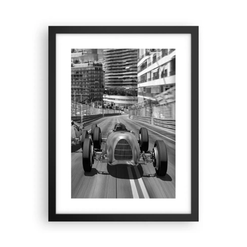 Affisch i svart ram - För länge sedan i Monte Carlo - 30x40 cm