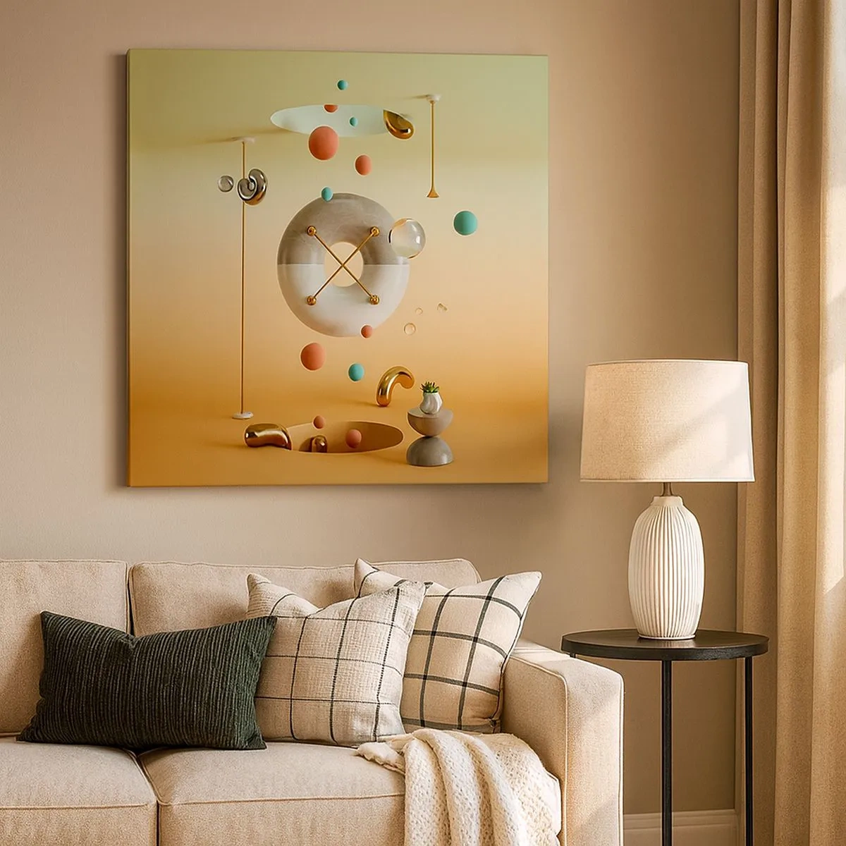 Canvastavla - Bild på duk - Vad som helst kan hända - 30x30 cm