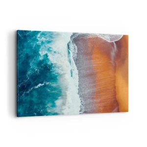 Canvastavla - Bild på duk - En touch av havet - 120x80 cm