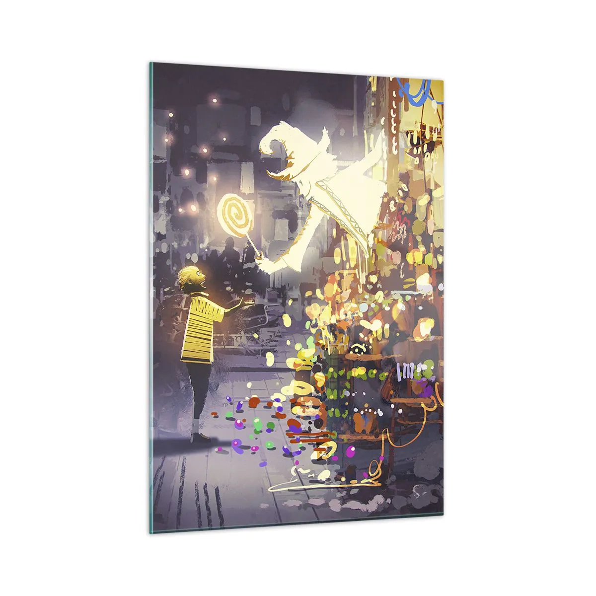 Glastavla - Bild på glas - Trolldom existerar - 50x70 cm