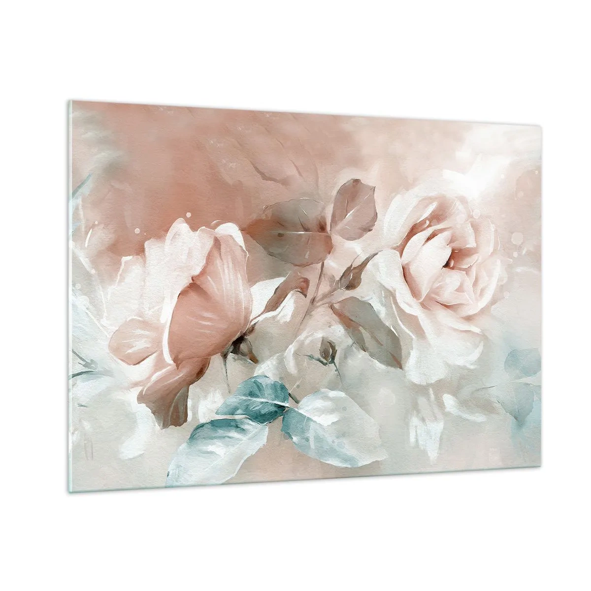 Glastavla - Bild på glas - Romantikens anda - 100x70 cm