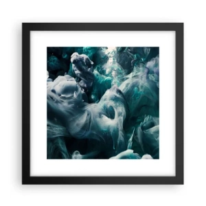 Affisch i svart ram - Färg i rörelse - 30x30 cm