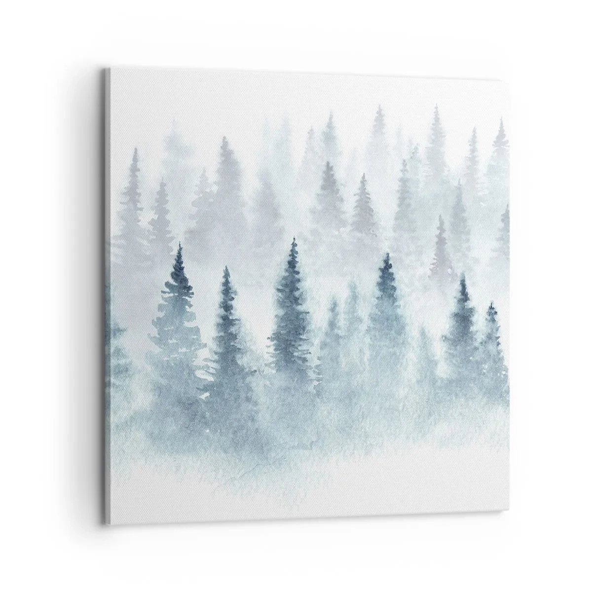 Canvastavla - Bild på duk - Insvepta i dimma - 60x60 cm