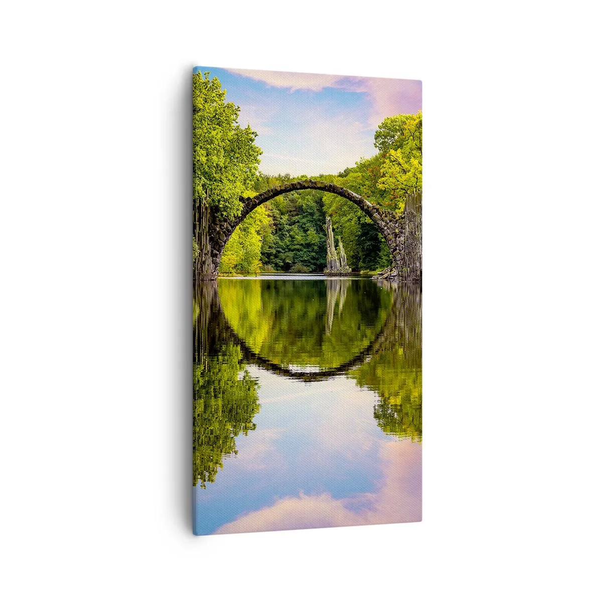 Canvastavla - Bild på duk - På skarven mellan två världar - 55x100 cm