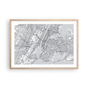 Affisch i ram av ljusek - Metropolens anatomi - 70x50 cm